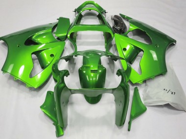 Metallic Green 2000-2002 ZX6R Motorcycle Fairings