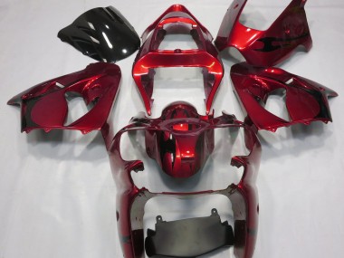 Metallic Red 2000-2002 ZX6R Motorcycle Fairings