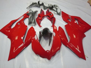 Plain Gloss Red 2011-2014 Ducati 1199 Motorcycle Fairings