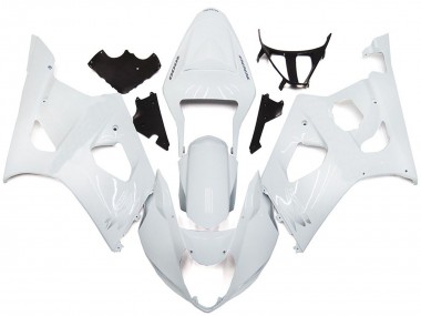 Plain Gloss White Style 2003-2004 GSXR 1000 Motorcycle Fairings