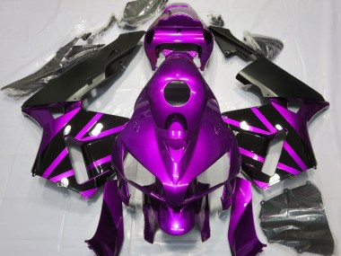 Purple & Gloss Black Design 2005-2006 CBR600RR Motorcycle Fairings