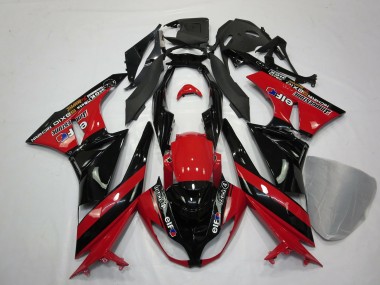 Red Black 2009-2012 ZX6R Motorcycle Fairings