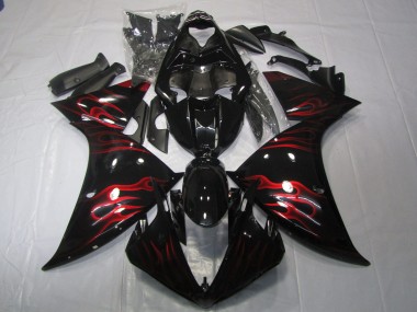 Red Flame 2009-2011 R1 Motorcycle Fairings