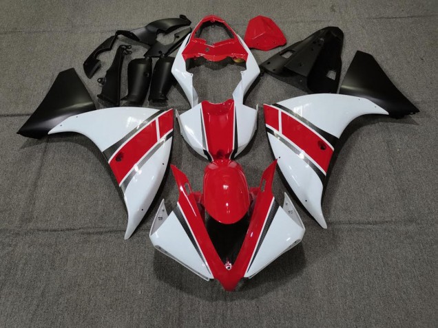 Red White 2009-2011 R1 Motorcycle Fairings