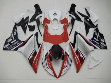 Red White and Black Style 2013-2016 Daytona 675 Motorcycle Fairings