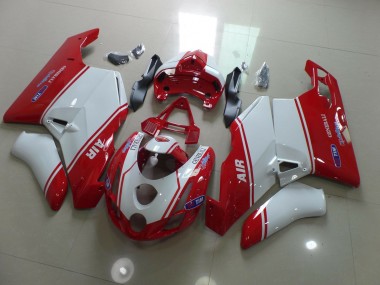 Red and White 2003-2004 Ducati 749 999 Motorcycle Fairings