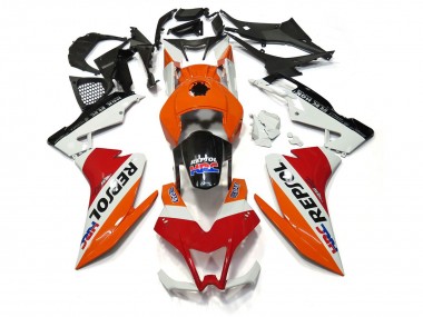 Repsol White and Red 2012-2015 RS4 125 Motorcycle Fairings