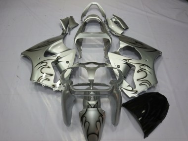 Silver Flame 2000-2002 ZX6R Motorcycle Fairings