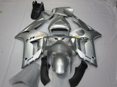 Silver OEM Style 2003-2004 ZX6R Motorcycle Fairings