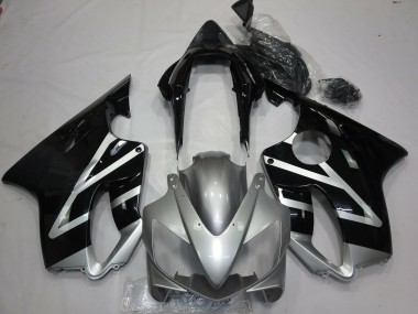 Silver and Black 2004-2007 CBR600 F4i Motorcycle Fairings