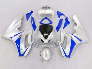 Silver and Blue 2006-2008 Daytona 675 Motorcycle Fairings