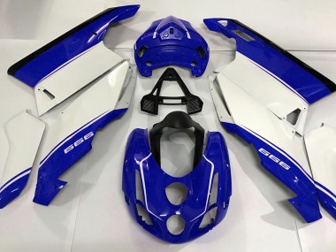 White Blue and Black 2003-2004 Ducati 749 999 Motorcycle Fairings