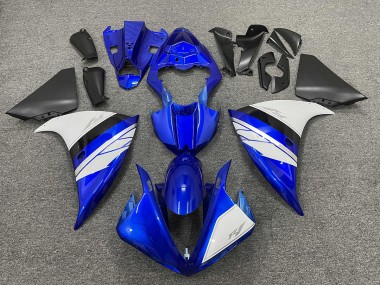 White and Blue Gloss with Black Lowers 2009-2011 R1 Motorcycle Fairings