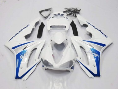 White and Blue Style 2006-2008 Daytona 675 Motorcycle Fairings